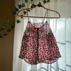 Vintage floral pattern tank